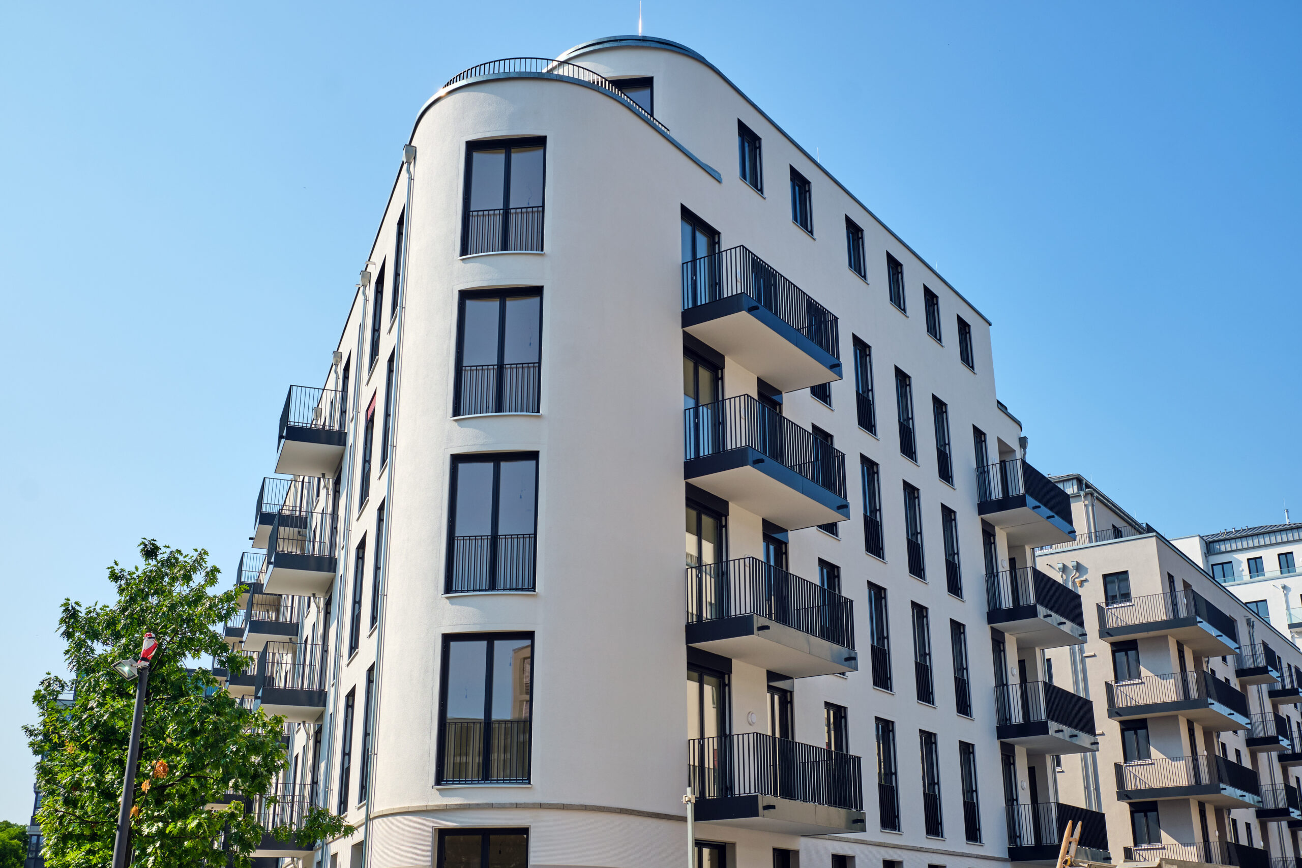 New apartment building seen in Berlin, Germany